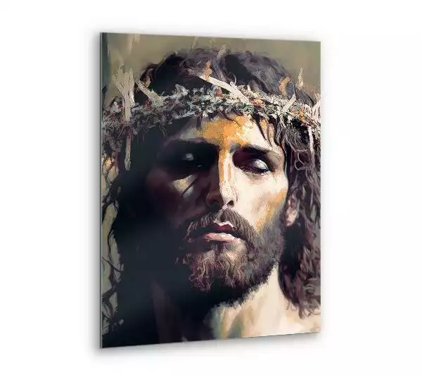 Obraz szklany Jezus w koronie cierniowej