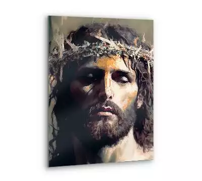 Obraz szklany Jezus w koronie cierniowej