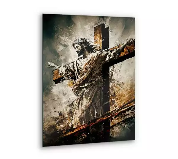 Obraz szklany Jezus Chrystus na Krzyżu