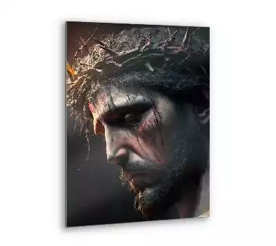 Obraz szklany Jezus w Koronie Cierniowej