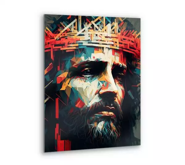 Obraz szklany Portret Jezusa w Koronie