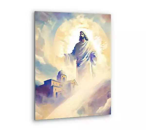 Obraz szklany Jezus opiekun kościoła