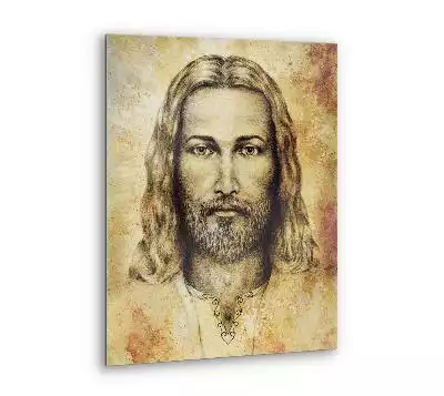 Obraz szklany Sepia Portret Pana Jezusa