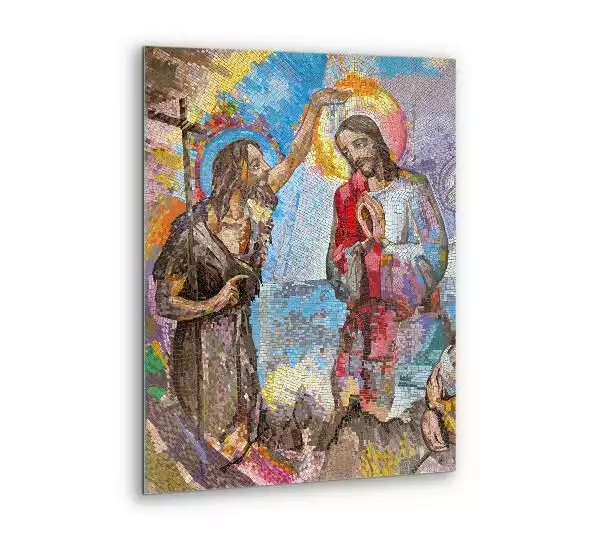 Obraz szklany Chrzest Jezusa Chrystusa