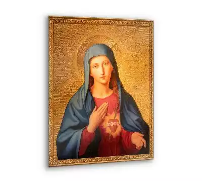 Obraz szklany Serce Maryja Maryi Dziewicy