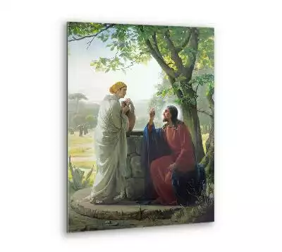 Obraz szklany Jezus i dobra Samarytanka