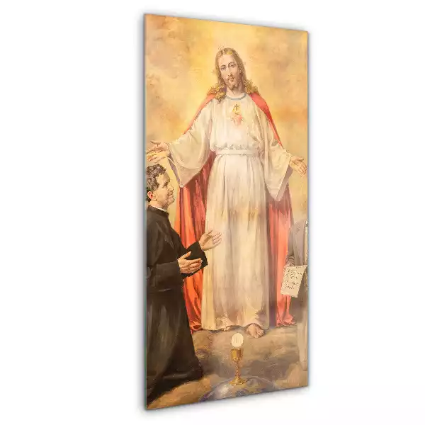 Obraz szklany Jezus Chrystus ze Świętymi