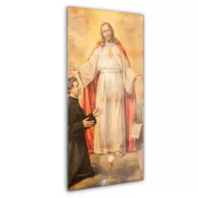 Obraz szklany Jezus Chrystus ze Świętymi