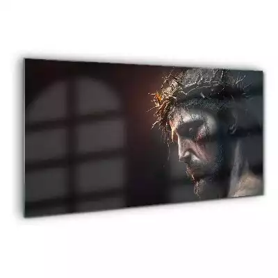 Obraz na szkle Jezus w Koronie Cierniowej