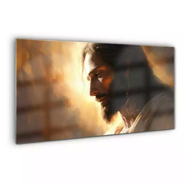 Obraz na szkle Malowany Portret Jezusa