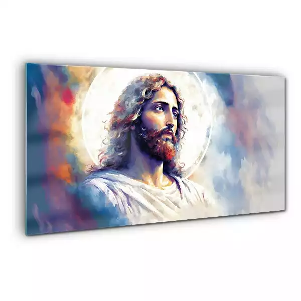 Obraz na szkle Malowany Portret Jezusa