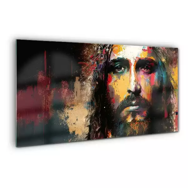 Obraz na szkle Portret Twarz Jezusa