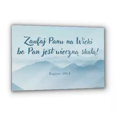 Obraz na szkle Cytaty z Pisma Św Religijne