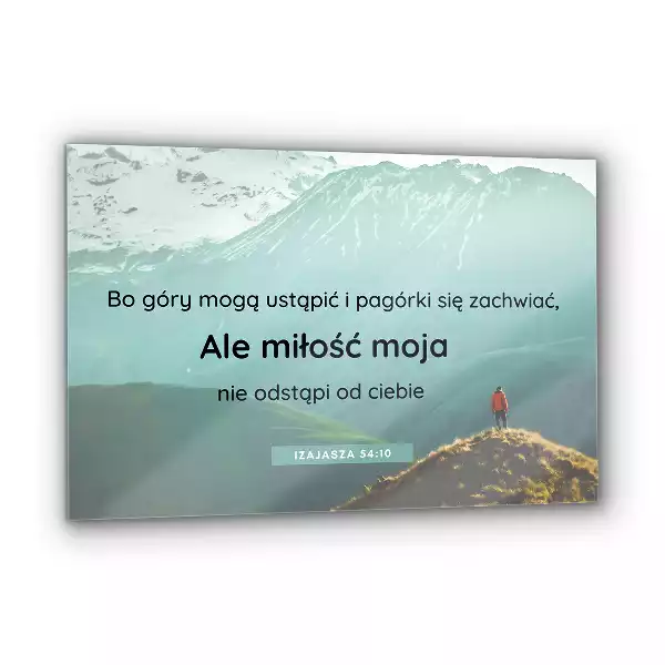 Obraz na szkle Cytaty z Pisma Św Religijne