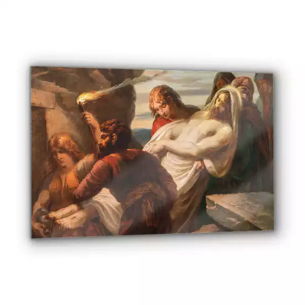 Obraz na szkle Jezus do grobu złożony pochówek