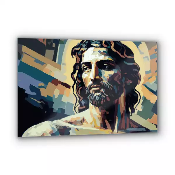 Obraz na szkle Nowoczesny Portret Jezusa