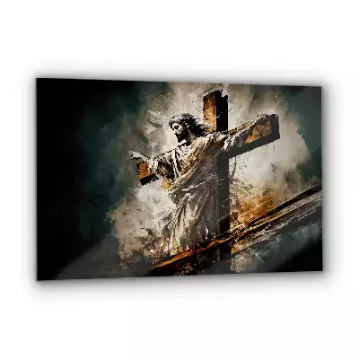 Obraz na szkle Jezus Chrystus na Krzyżu