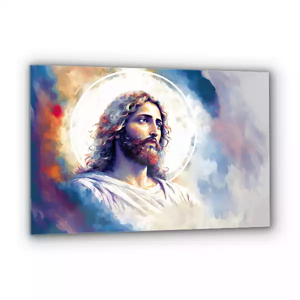 Obraz na szkle Malowany Portret Jezusa