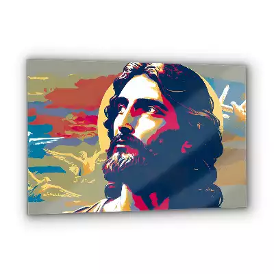 Obraz na szkle Jezus z Duchem Świętym