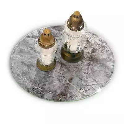 Podstawka pod znicz okrągła Tekstura kamienia