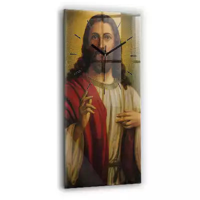 Zegar szklany pion Jezus Chrystus