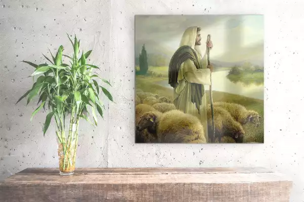 OBraz na szkle z Jezusem