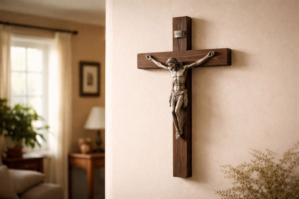 gdzie powiesić krzyż w domu